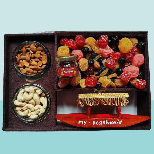 Premium Quality Dry Fruit Gift Box – 5 in 1 Best Gifting Pack – Kashmiri Dry Fruit Box – Best Dry Fruit Gift Box