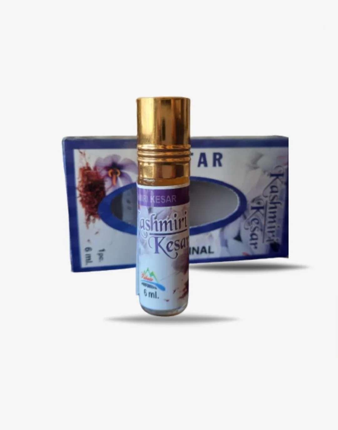 Kashmiri Kesar saffron attar perfume bottle