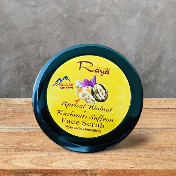 Natural exfoliating scrub with Kashmir ingredients