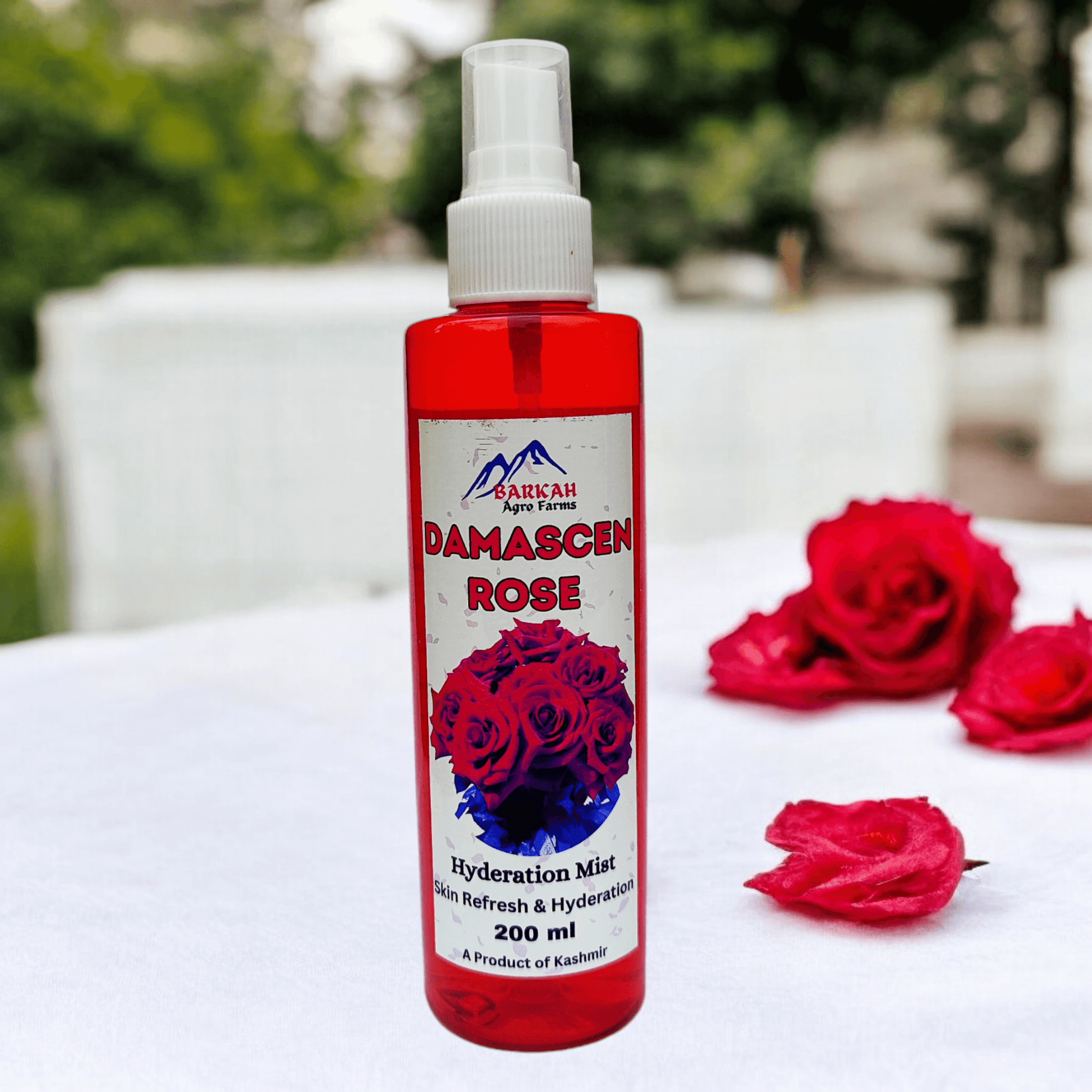 Pure Kashmiri rose water bottle for skin care