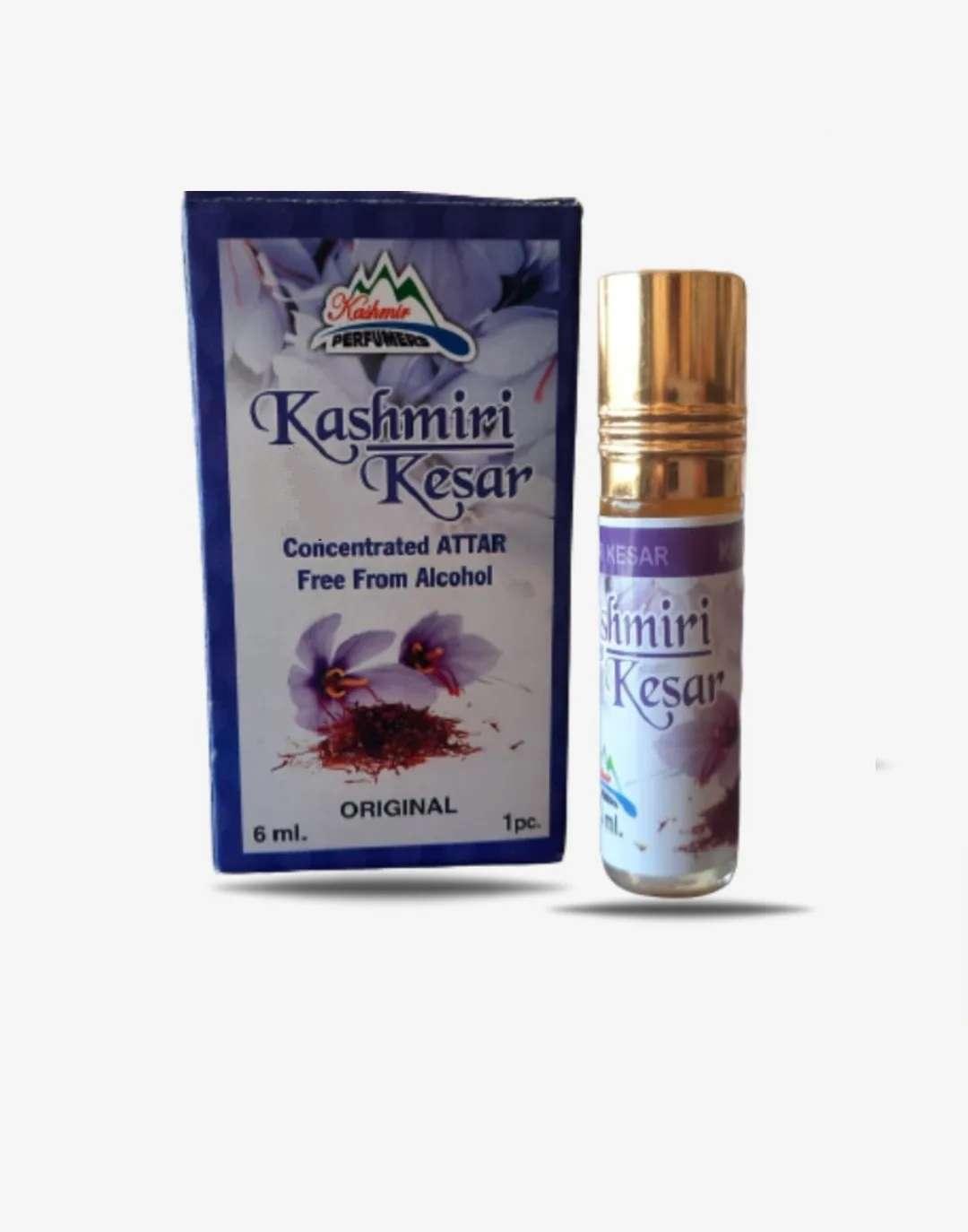 Traditional saffron fragrance attar from Kashmir