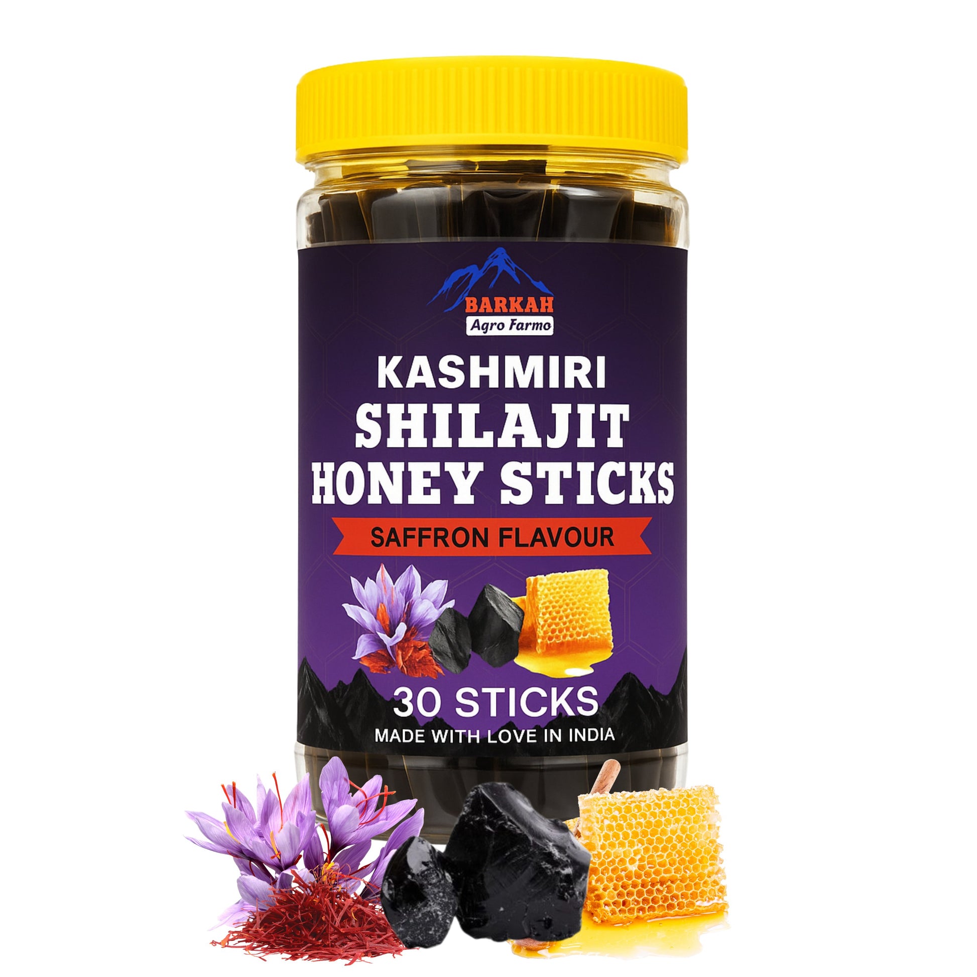 buy Kashmiri Saffron Shilajit Honey Stick online