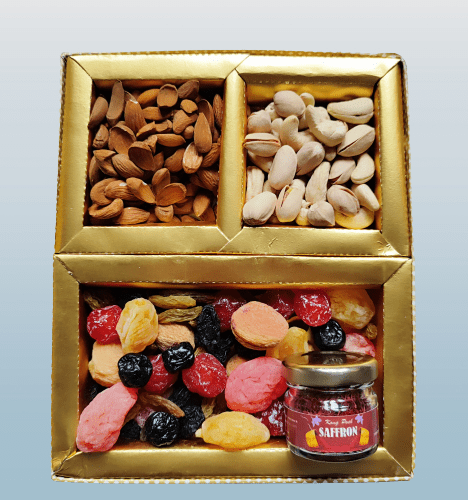Kashmiri dry fruit gift box